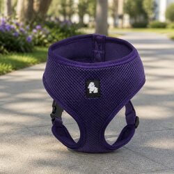 Comfortable XS Dog Harness in Purple with Adjustable Fit
