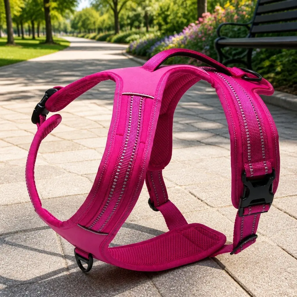 Sports No Pull Dog Harness Reflective Medium Large Chest Back Attachment