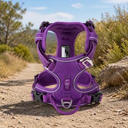 Comfortable XS Purple Reflective Harness for Your Dog