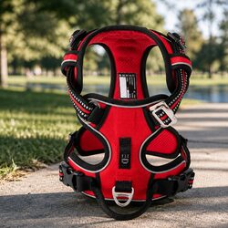 No Pull Dog Harness XS Breathable Mesh Reflective Night Safety Pet Adventurer