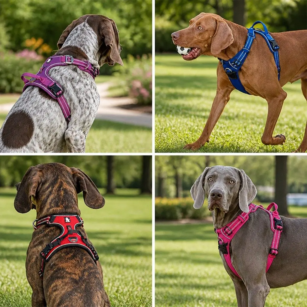 No Pull Dog Harness XS Orange Reflective Breathable Mesh Pet Safety Adventurer