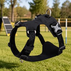 Dog Harness XS Lightweight Training Tactical Harness Black Pet Gear