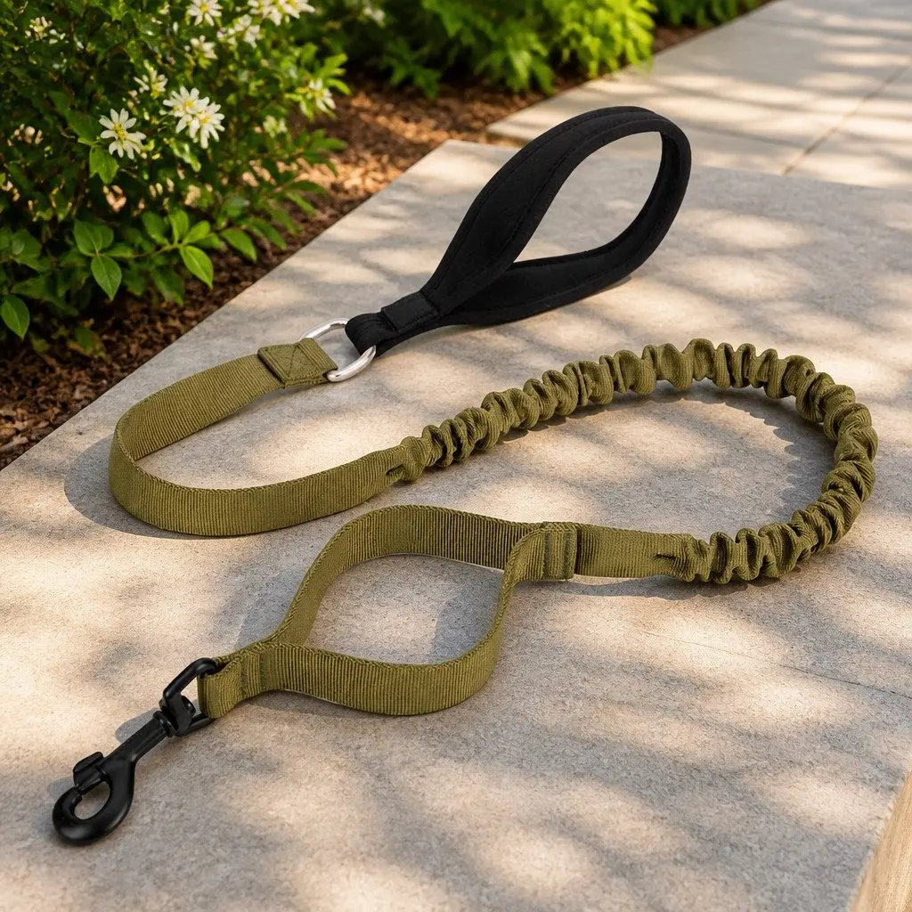Military Dog Leash with Padded Handle Traffic Control Extra Long Lead