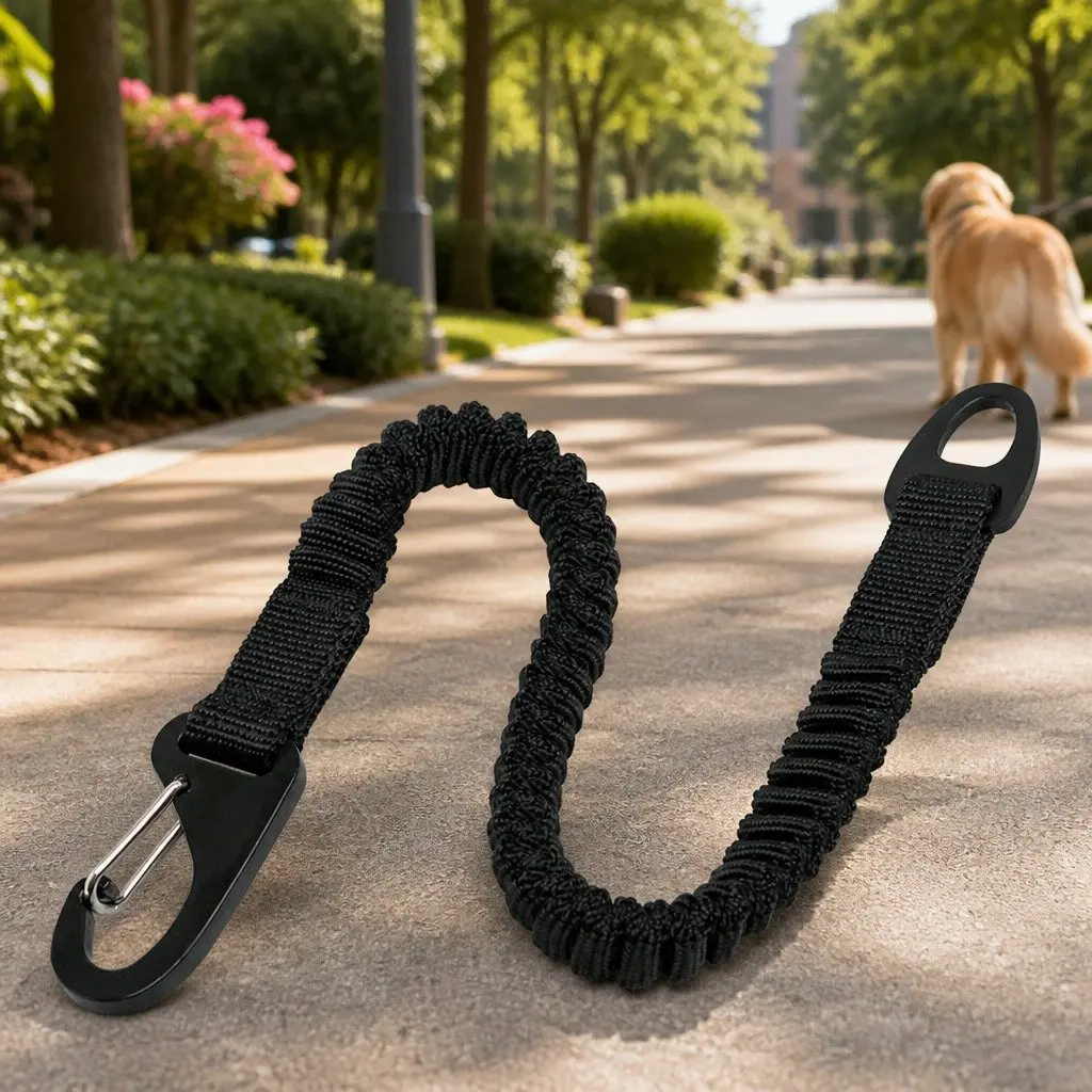 Medium Black Bungee Leash Extension