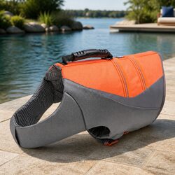 Dog Life Jacket XS Orange Pet Safety Vest Water Swimming Flotation Aid