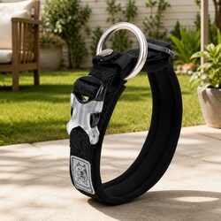 Warm and Secure XS Black Reflective Dog Collar