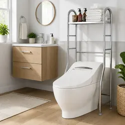 Reliable Stainless Steel Bathroom Shelf with Easy Assembly