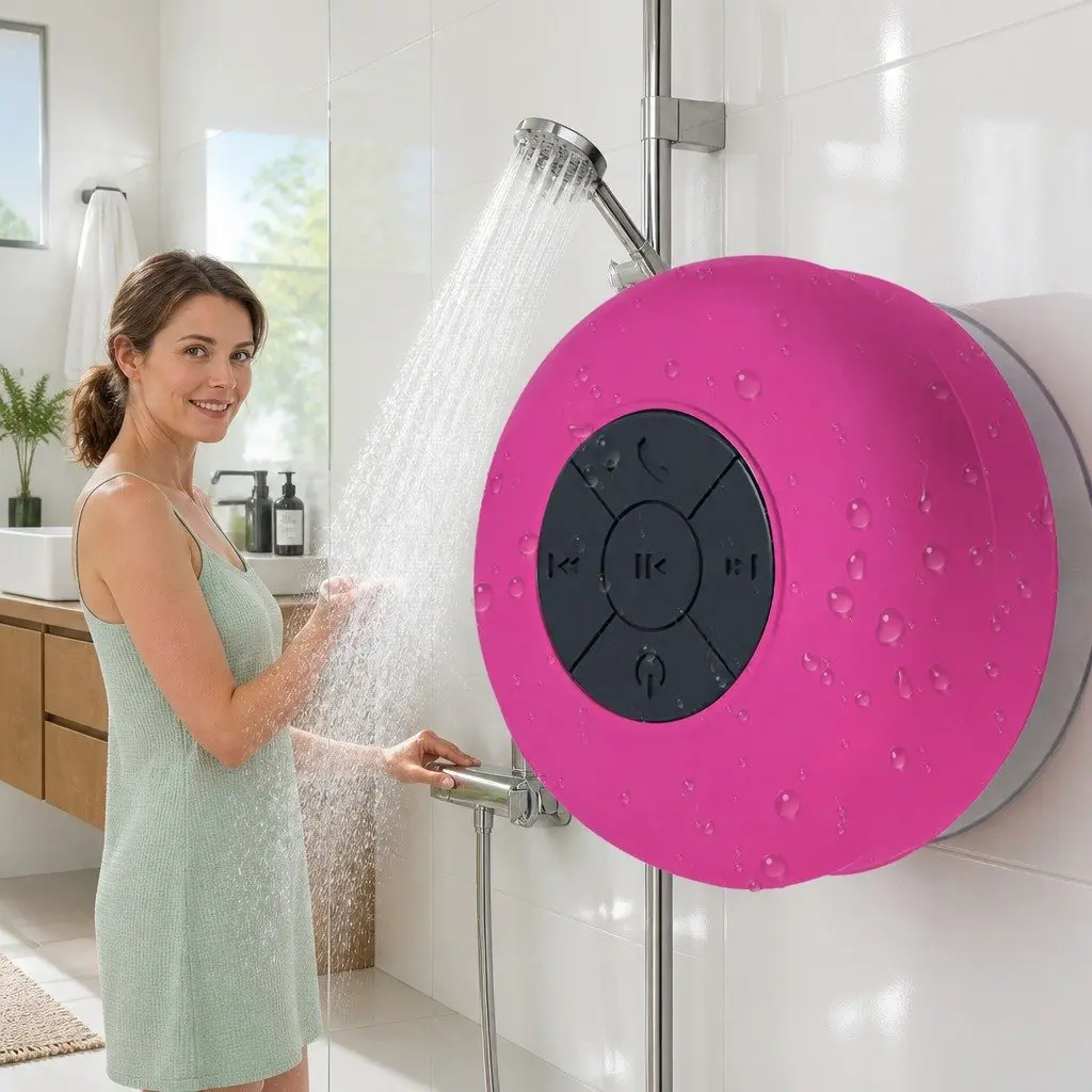 Portable Speaker with Suction Cup