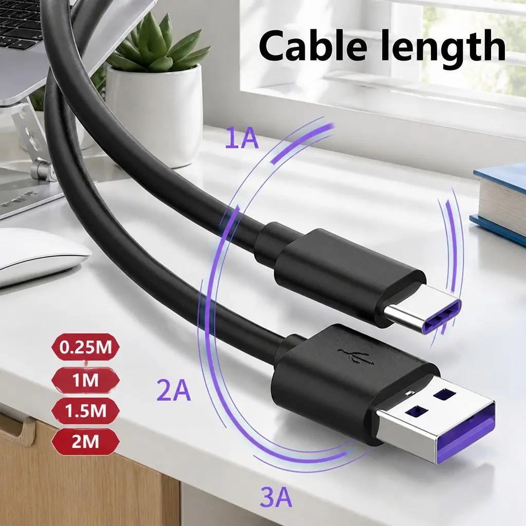 USB-C to Type-C Fast Charging Cable 40W 1.5m Black