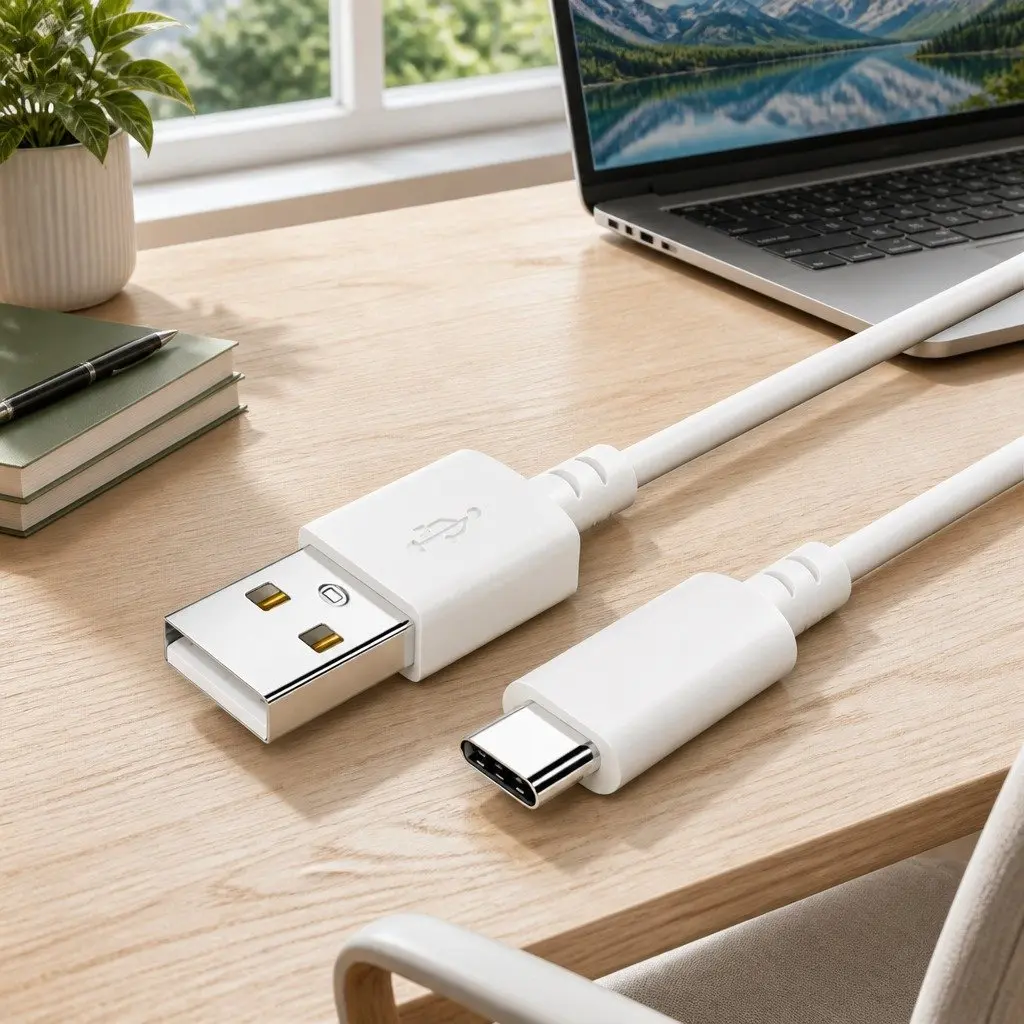 USB Type-C Fast Charging Cable 40W Power Cord 1.5m Black