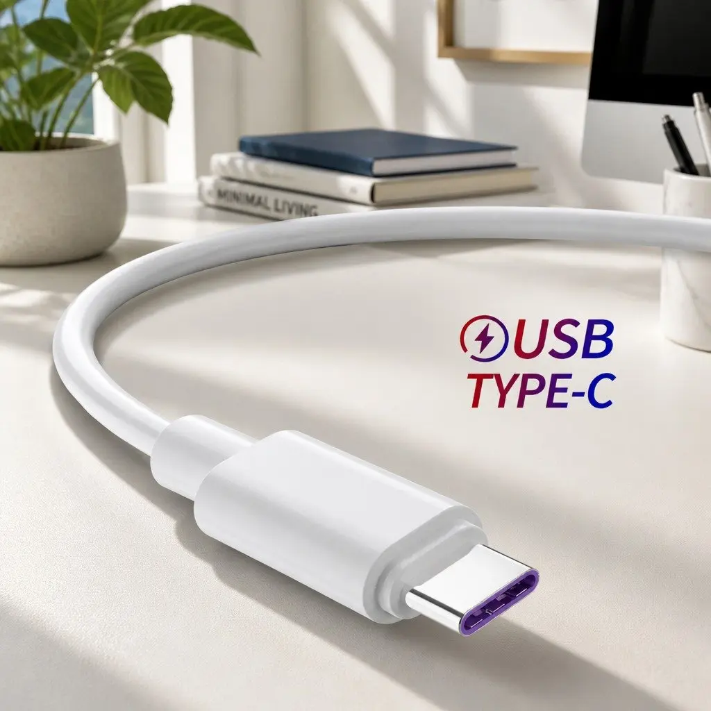 USB Type-C Fast Charging Cable 40W Power Cord 1.5m Black