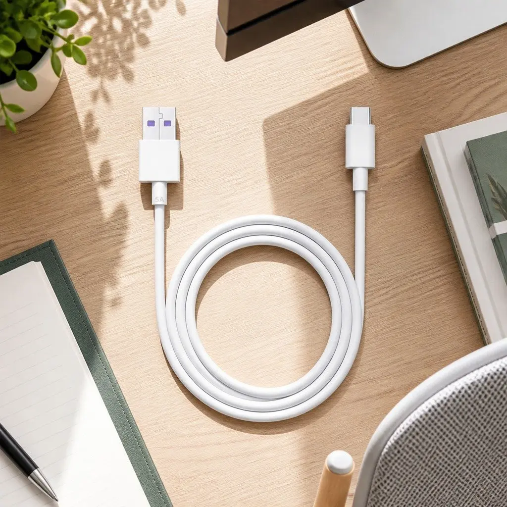 USB Type-C Fast Charging Cable 40W Power Cord 1.5m Black