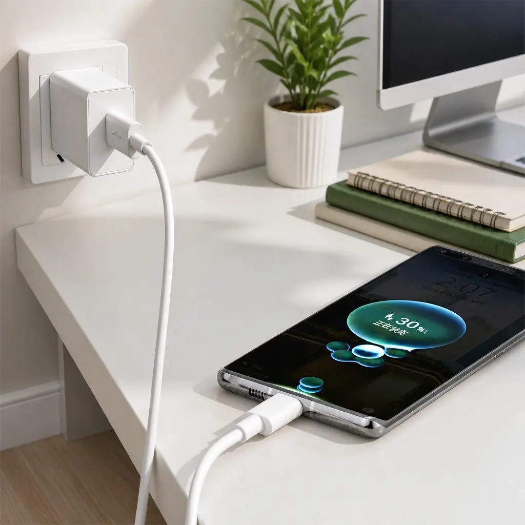 USB Type-C Fast Charging Cable 40W Power Cord 1.5m Black
