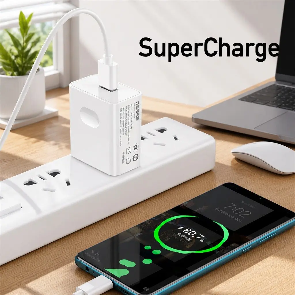 USB to USB-C Fast Charging Cable for Smartphones 1m Black