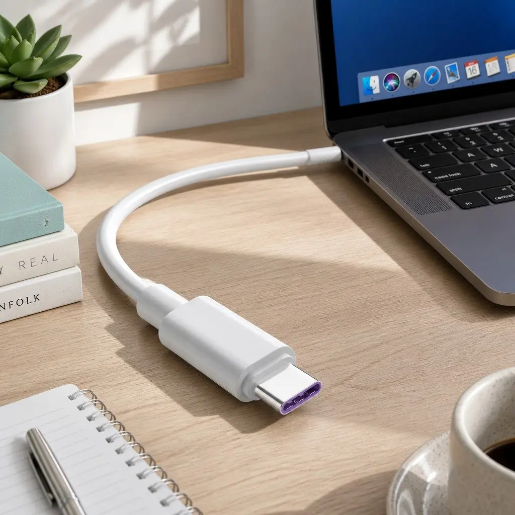 USB Type-C Fast Charging Cable 40W Quick Power Adapter 1.5m Black