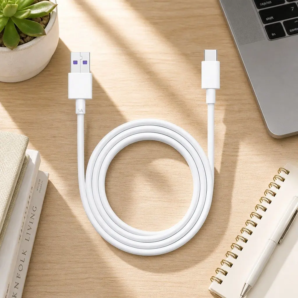 USB Type-C Fast Charging Cable 40W Quick Power Adapter 1.5m Black