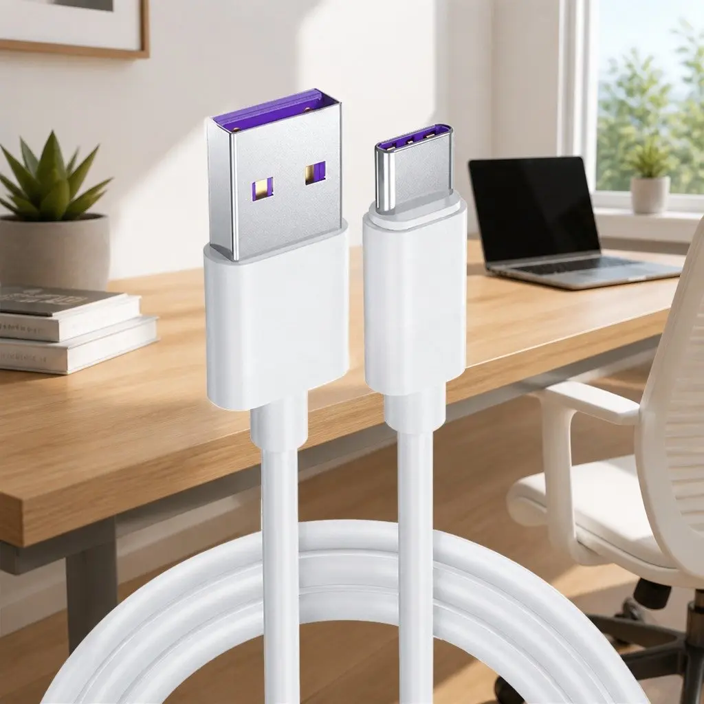USB Type-C Fast Charging Cable 40W Quick Power Adapter 1.5m Black