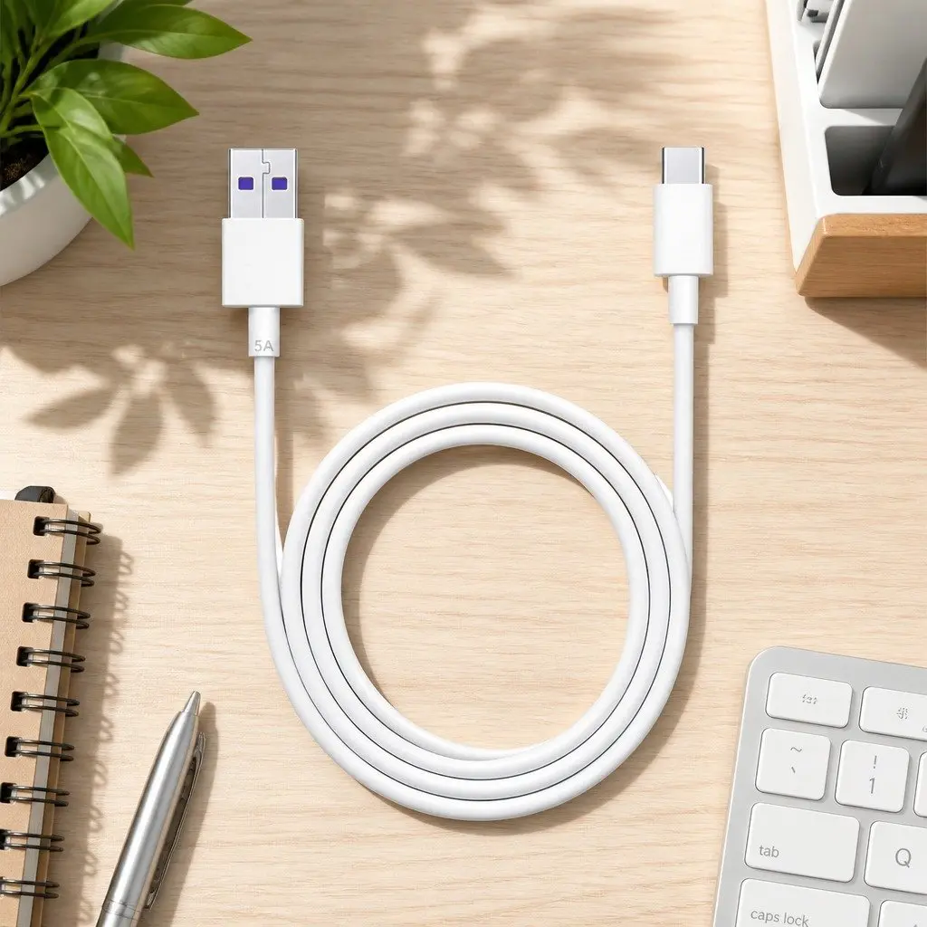 USB to USB-C Fast Charging Cable Data Transfer 1.5m Black