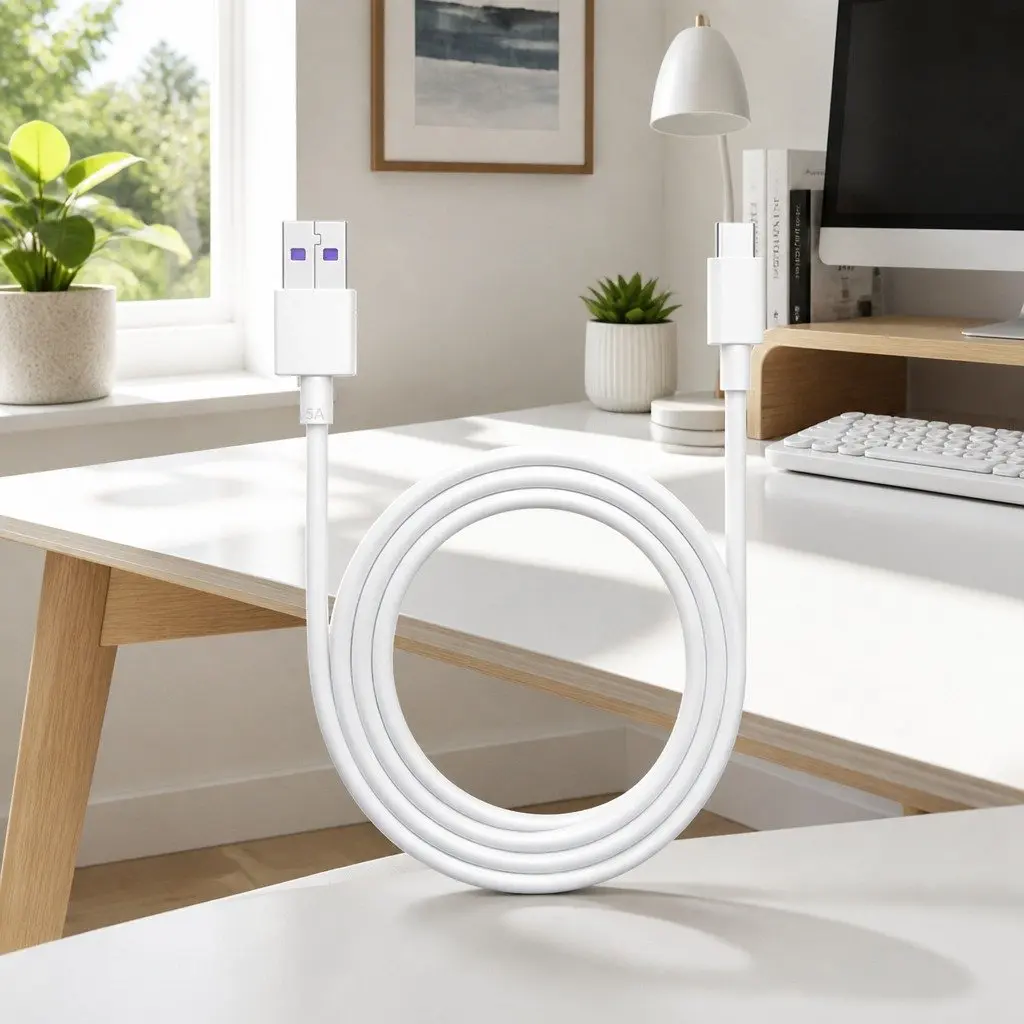 USB to USB-C Fast Charging Cable Data Transfer 1.5m Black
