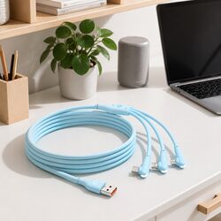 Reliable Three-in-One Charging Cable for Everyday Needs