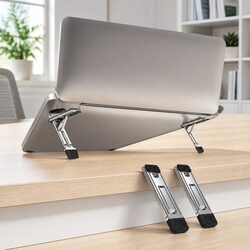 Portable Folding Metal Phone Holder Multi-Function Adjustable Mobile Stand