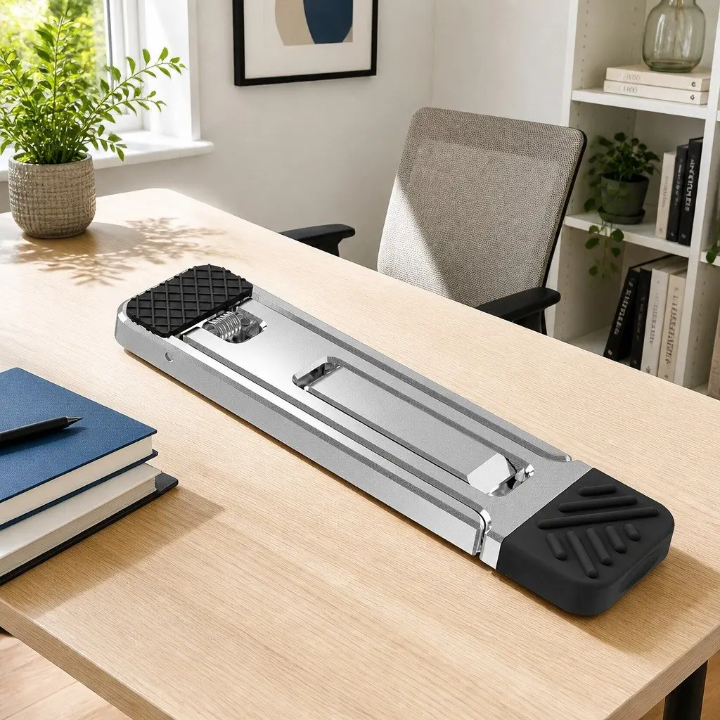 Metal Phone Holder Adjustable Portable Folding Stand Silver 53mm X 14mm X 3.5mm