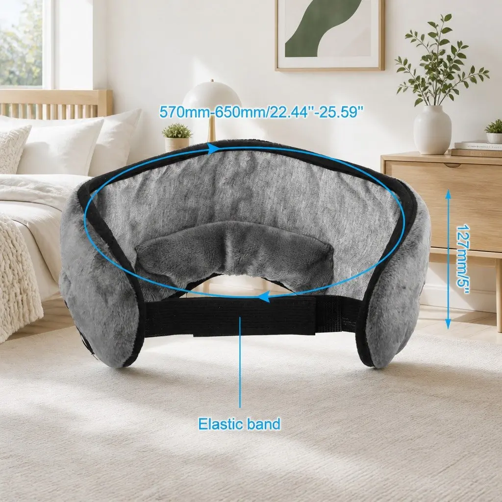 Wireless Bluetooth Stereo Sleep Eye Mask Headphones Black 13x16.5x6cm