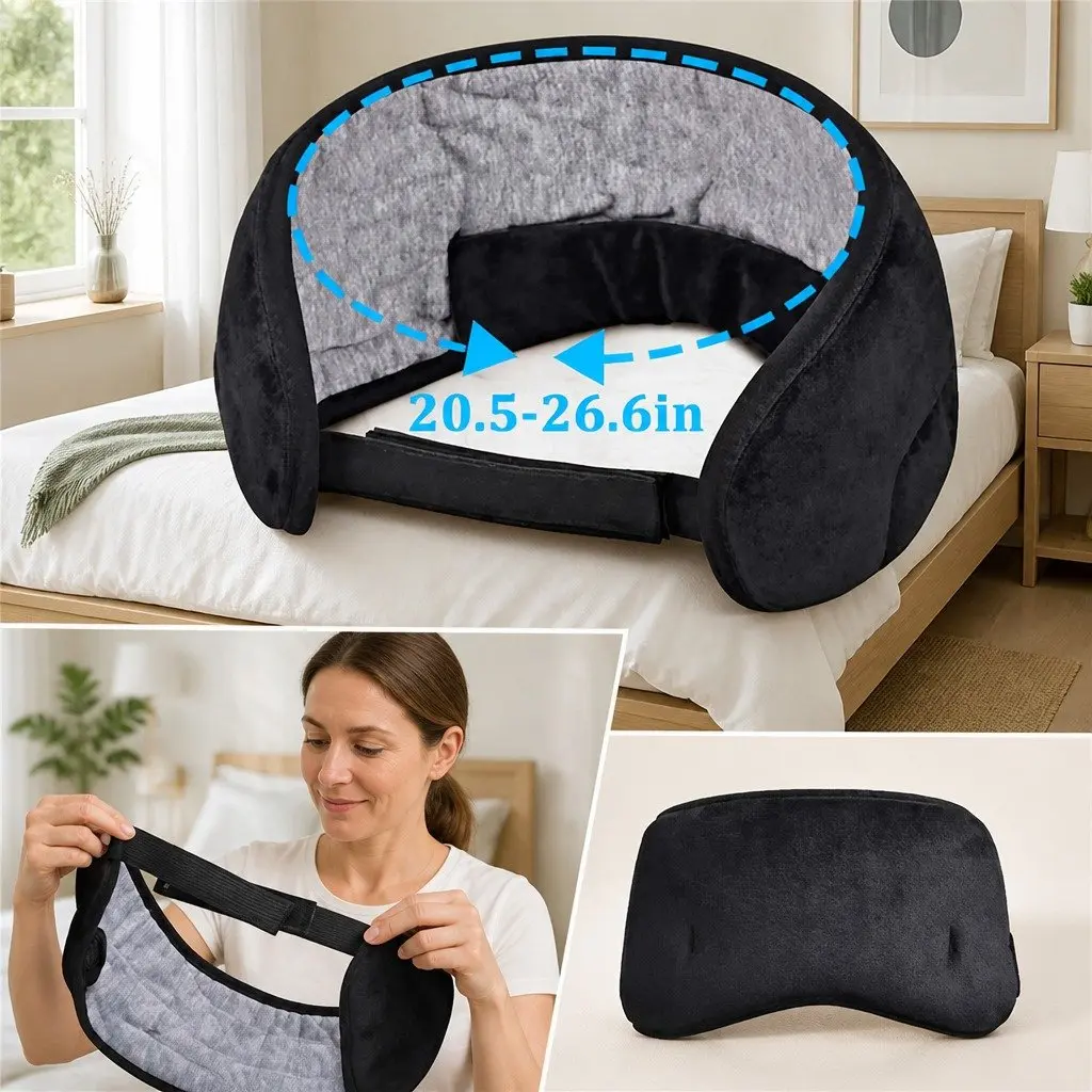 Bluetooth Wireless Stereo Eye Mask Headphones Sleep Music 13x16.5x6cm Grey