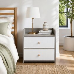 Warm and Practical Bedside Table in Nordic Design