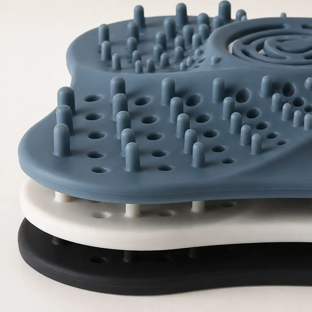 Silicone Drain Cover Kitchen Sink Strainer 13cm Blue