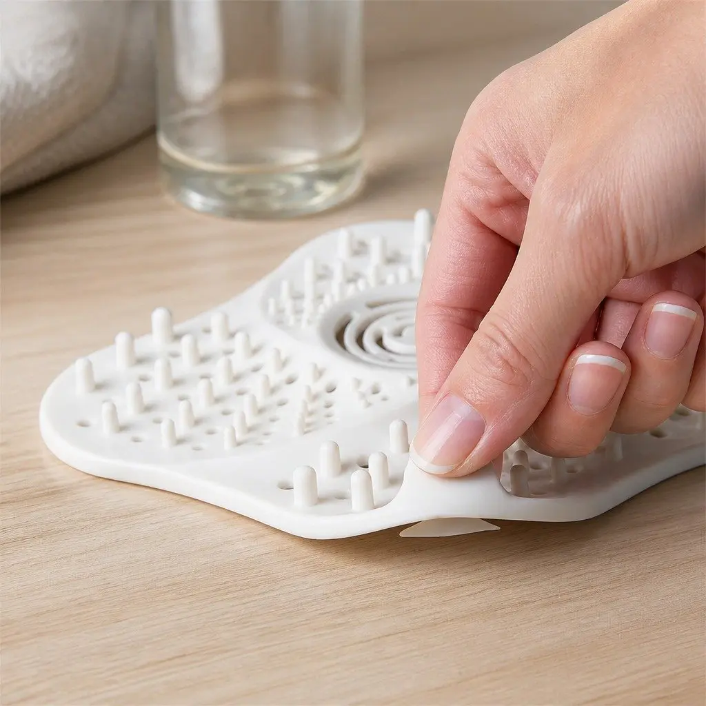 Silicone Drain Cover Kitchen Sink Strainer 13cm Blue