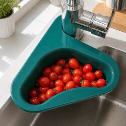 Warm and Reliable Triangle Kitchen Sink Organizer