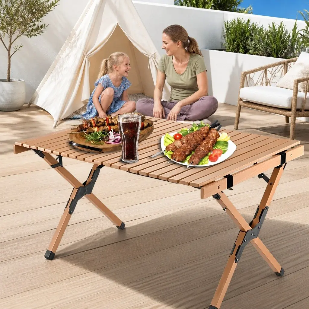 Portable Camping Table for Stress-Free Adventures 90x60x45cm