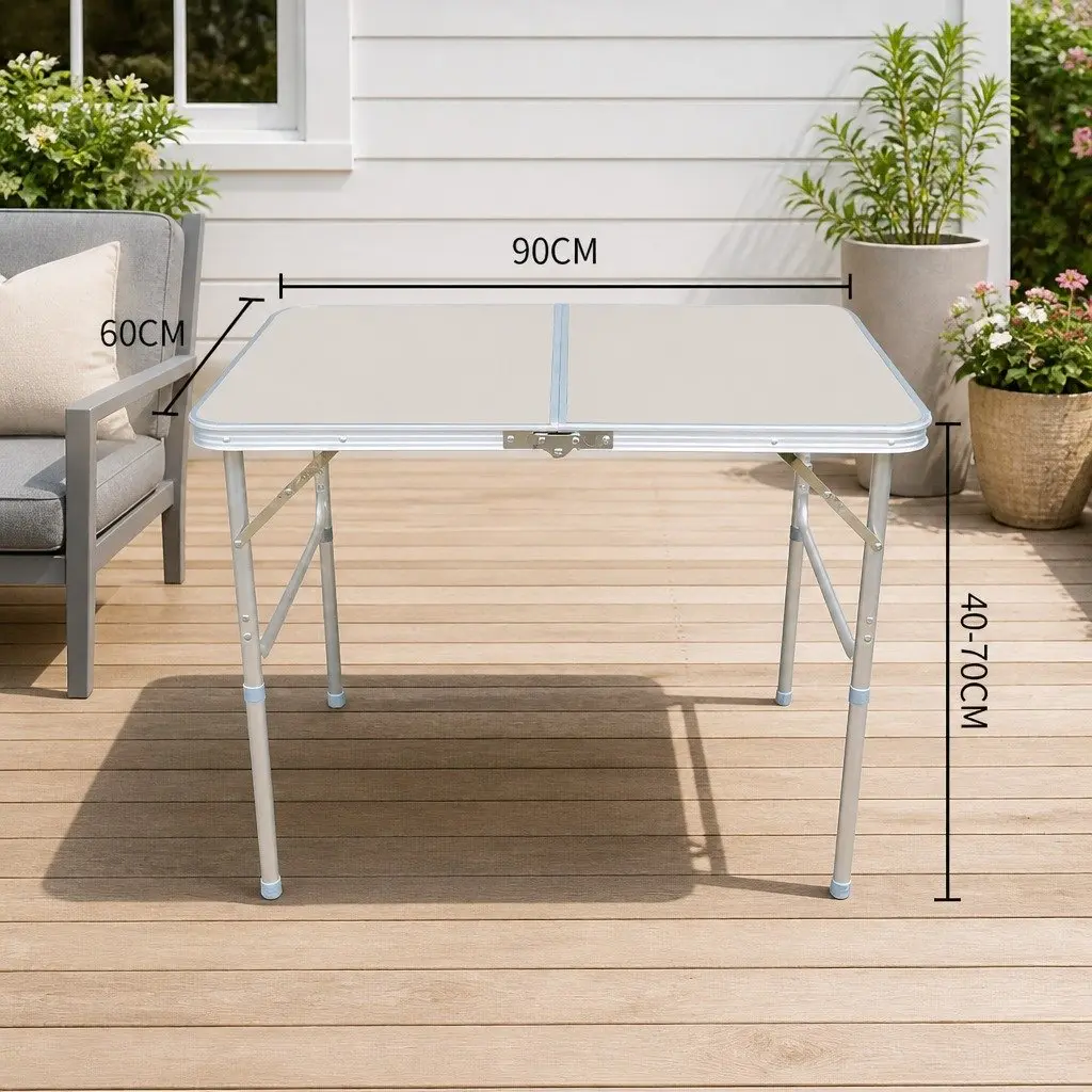Folding Camping Table Portable Outdoor Picnic BBQ Aluminum Desk Foldable