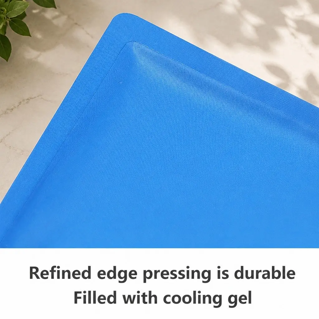 Pet Cooling Cushion Ice Mat Summer Comfort M Blue