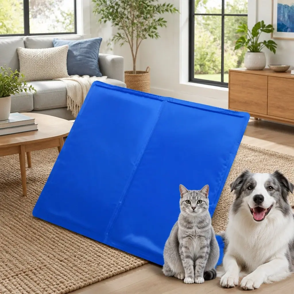 Pet Cooling Pad Summer 40cm x 30cm Blue