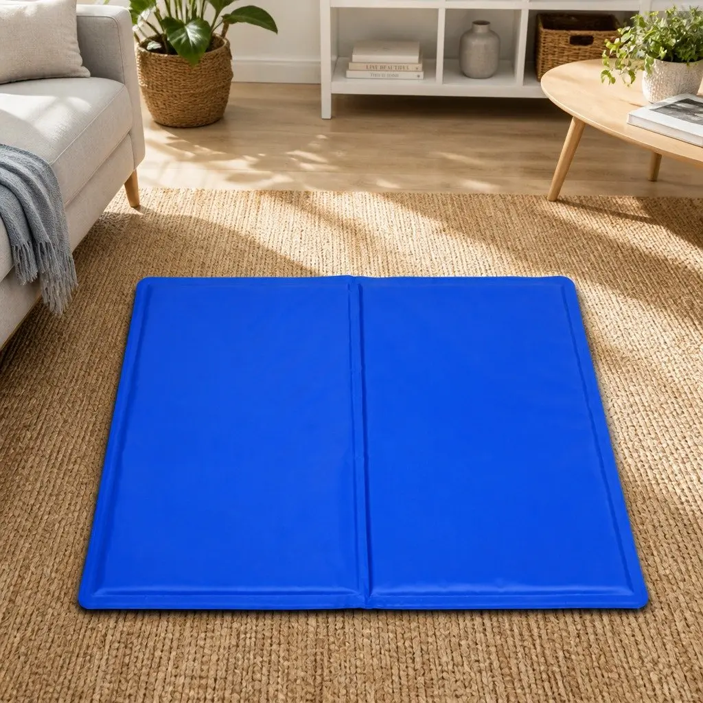 Pet Cooling Pad Summer 40cm x 30cm Blue