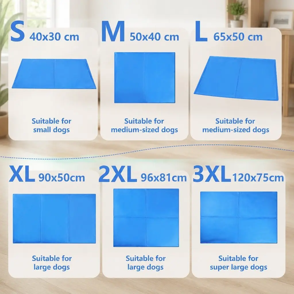 Pet Cooling Cushion Summer Comfort Pad XXL Blue