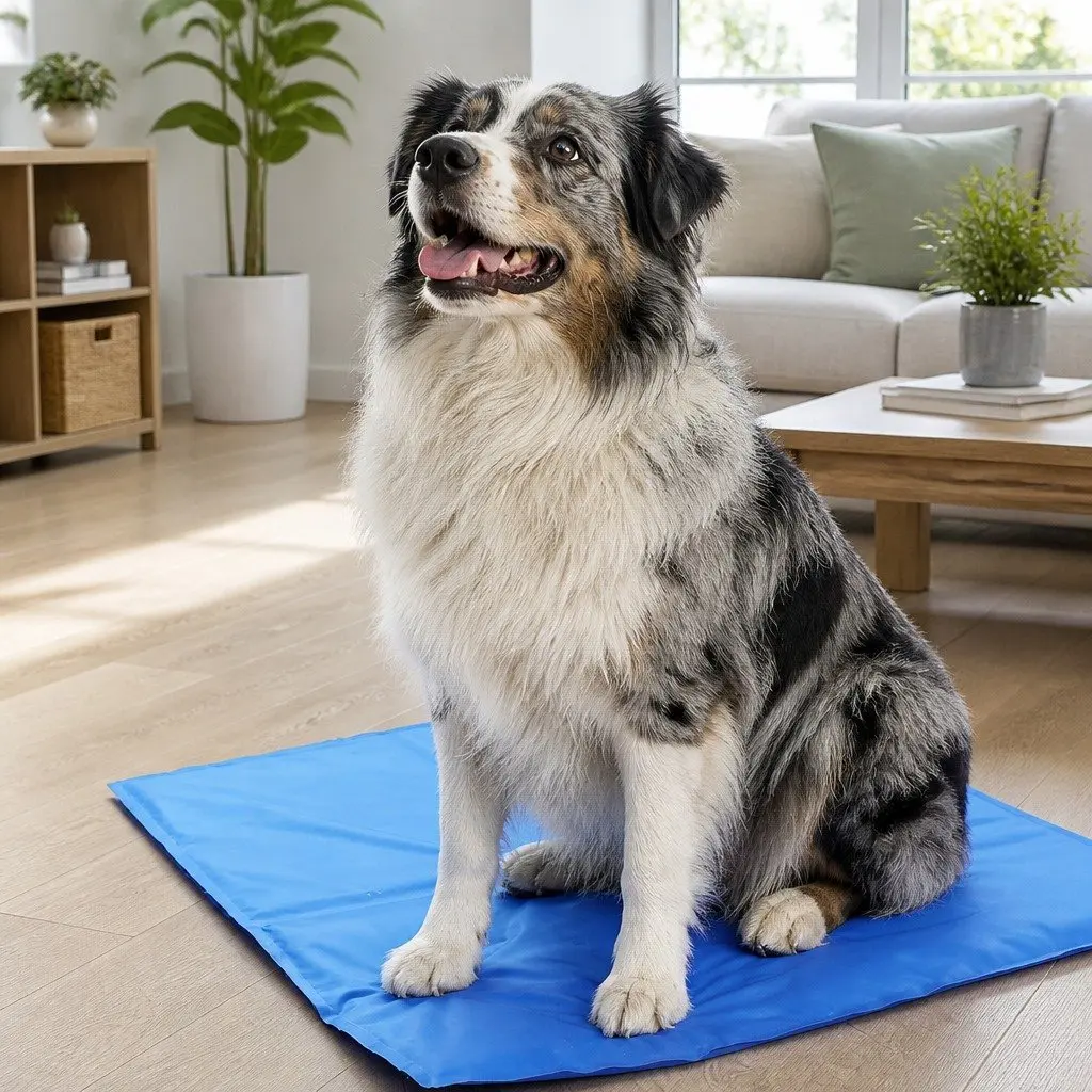 Pet Cooling Cushion Summer Comfort Pad XXL Blue