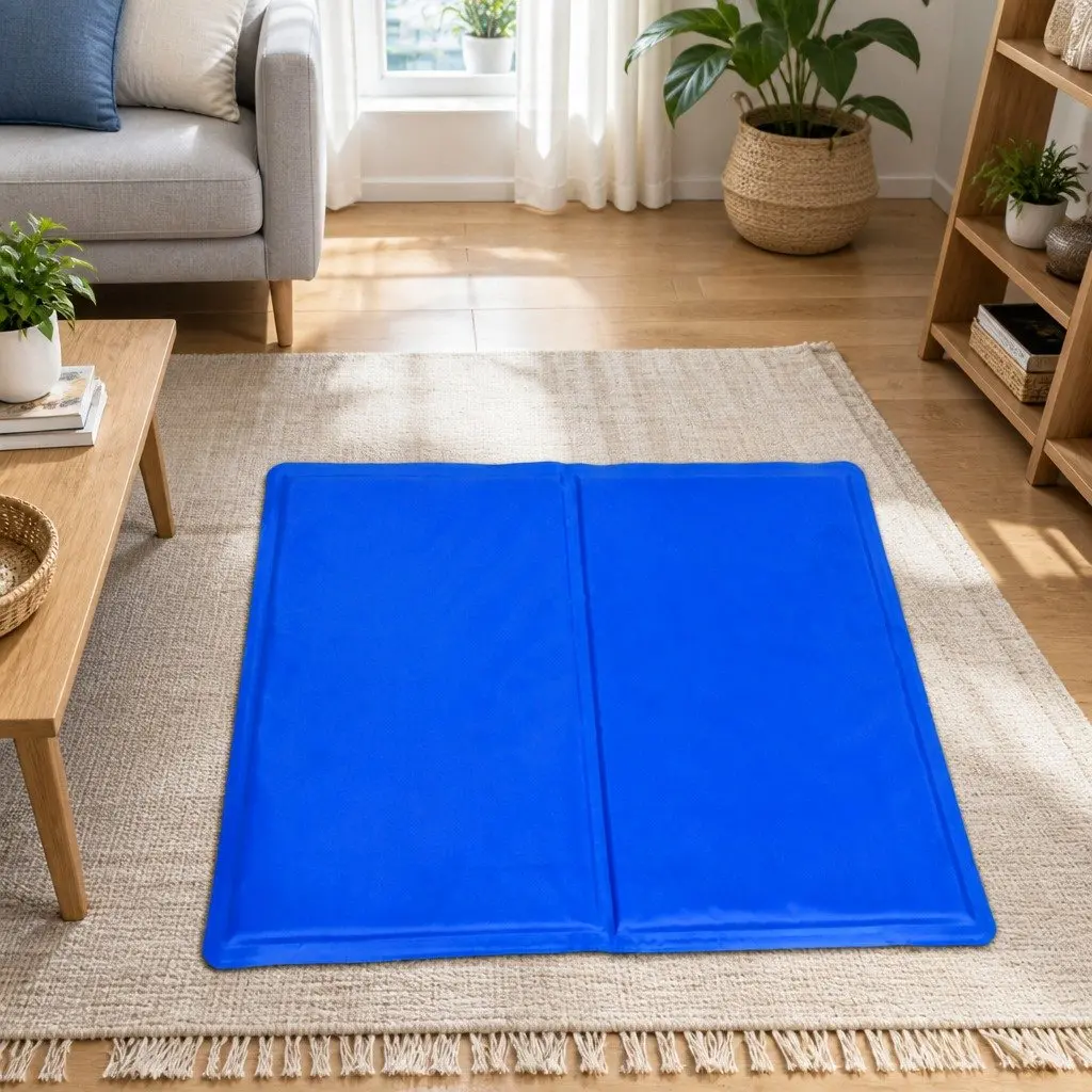 Pet Cooling Cushion Summer Comfort Pad XXL Blue