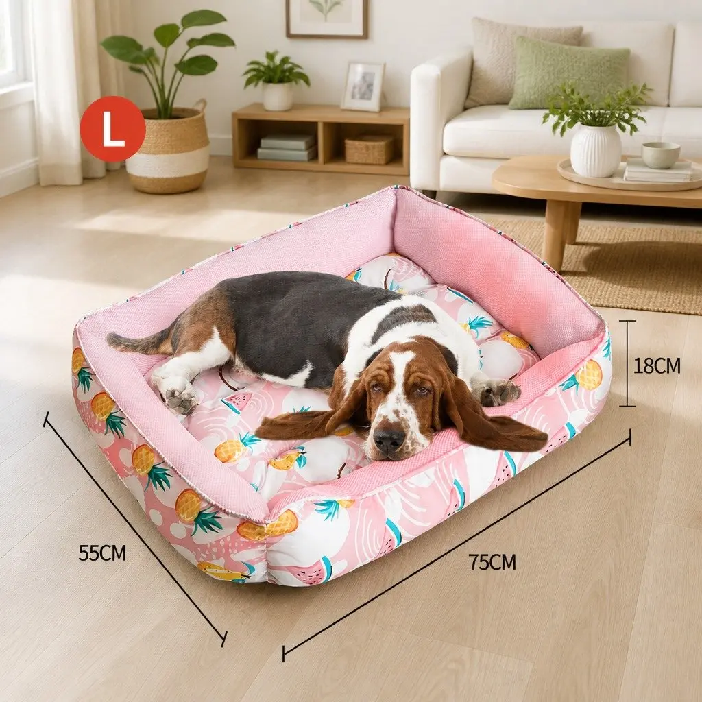 Dog Cooling Mat Summer Pad Large Pink