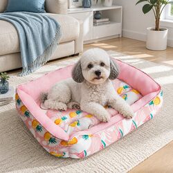 Pet Cooling Pad Waterproof Summer Ice Mat Bed for Dogs Cats Puppies Pink