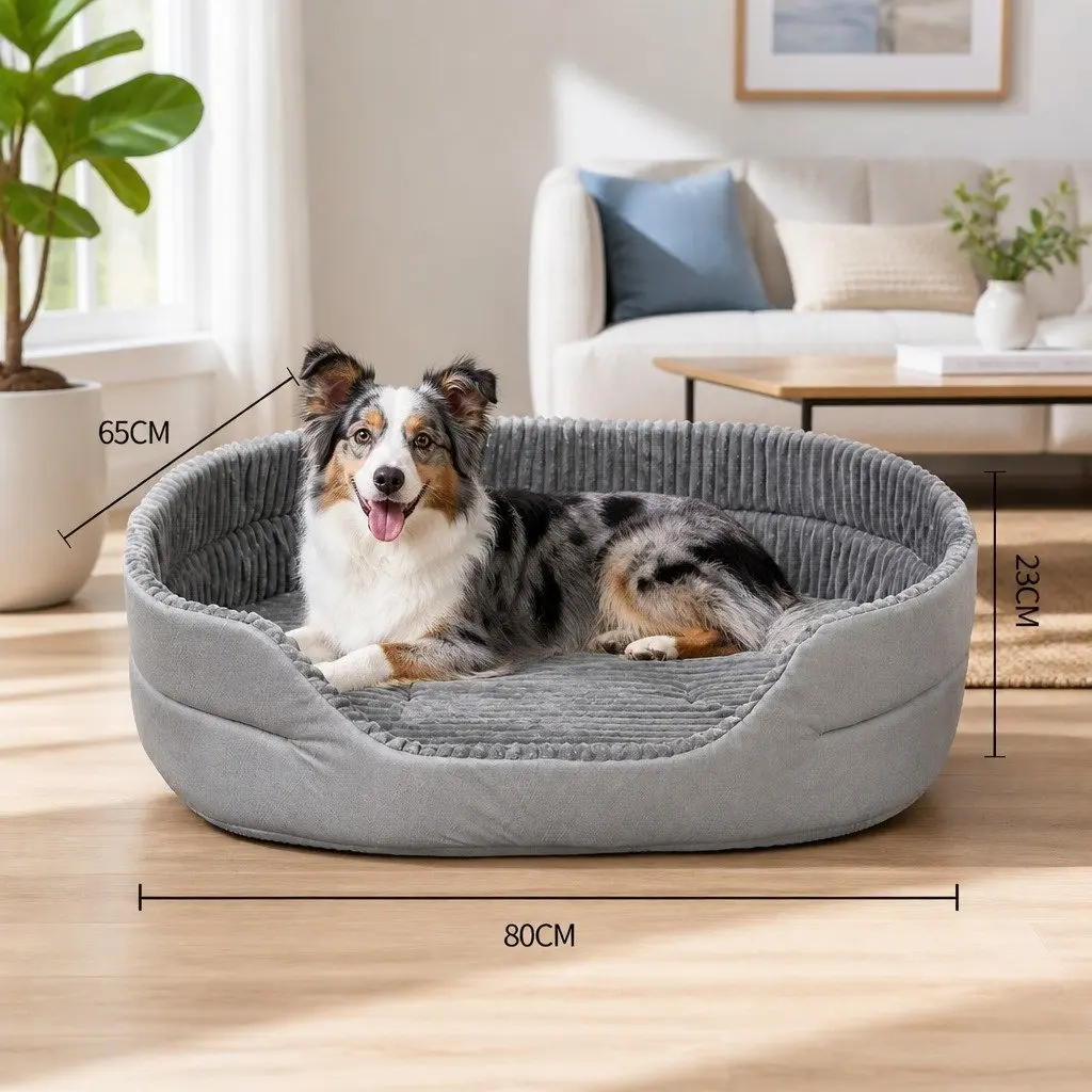 Pet Bed for Dogs Cats Small Medium Large Washable Soft Calming Comfortable Puppy