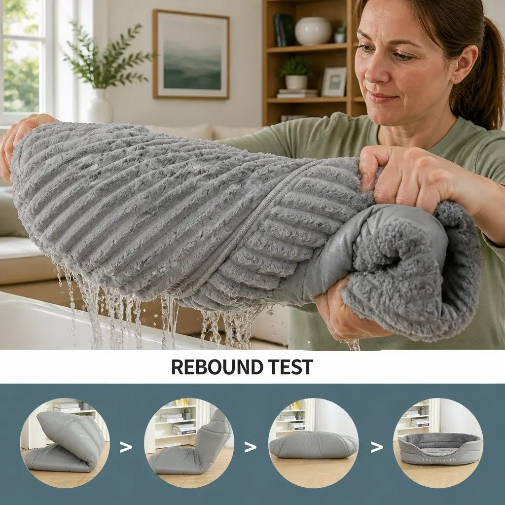 Pet Bed Calming Soft Warm Sleeping Sofa 65x50x20cm Grey