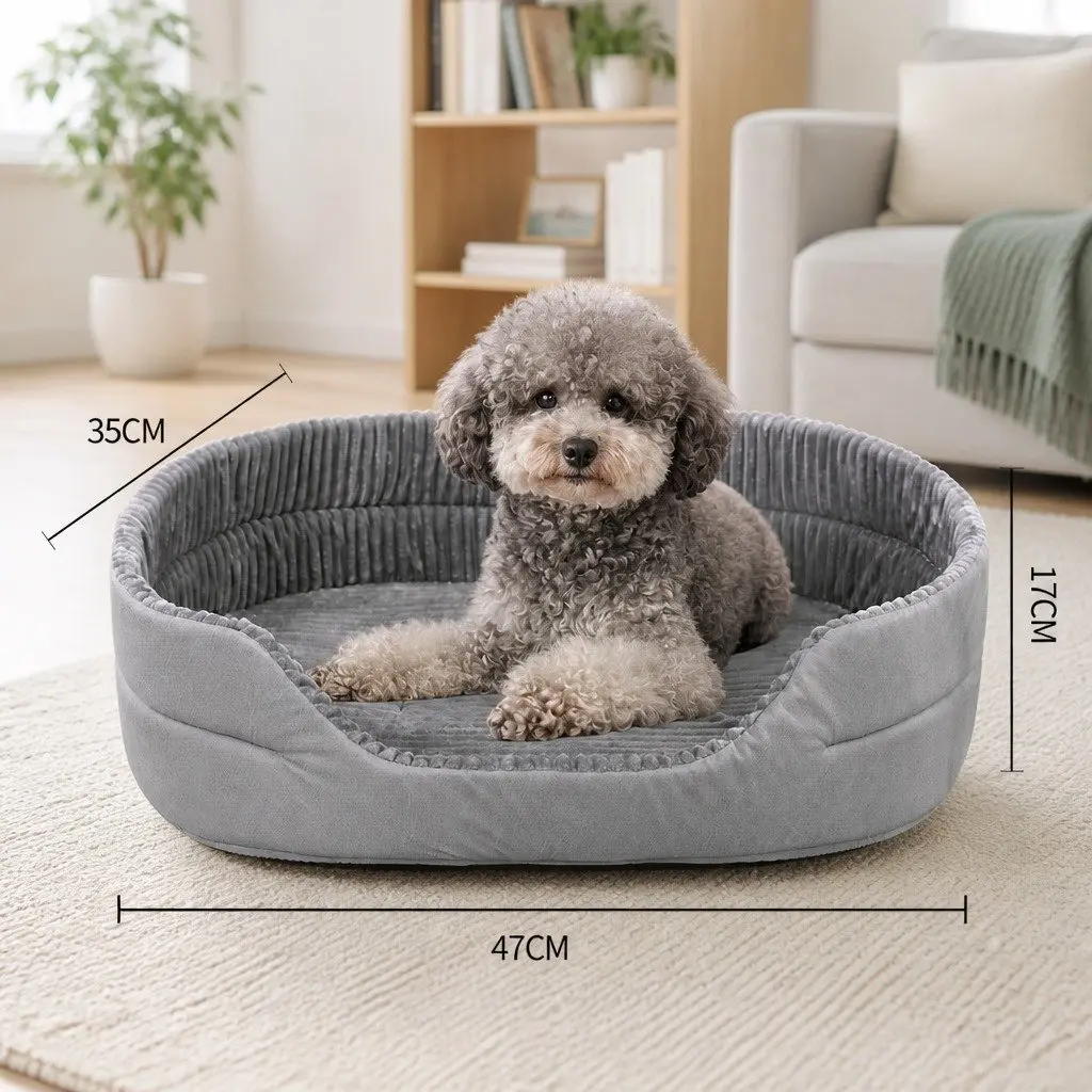 Pet Bed Cooling Mat for Dogs Cats 47x35x17cm Grey