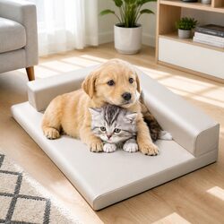 Pet Dog Cat Sofa Bed Washable Detachable Zipper Indoor Sleeping Cushion Mattress