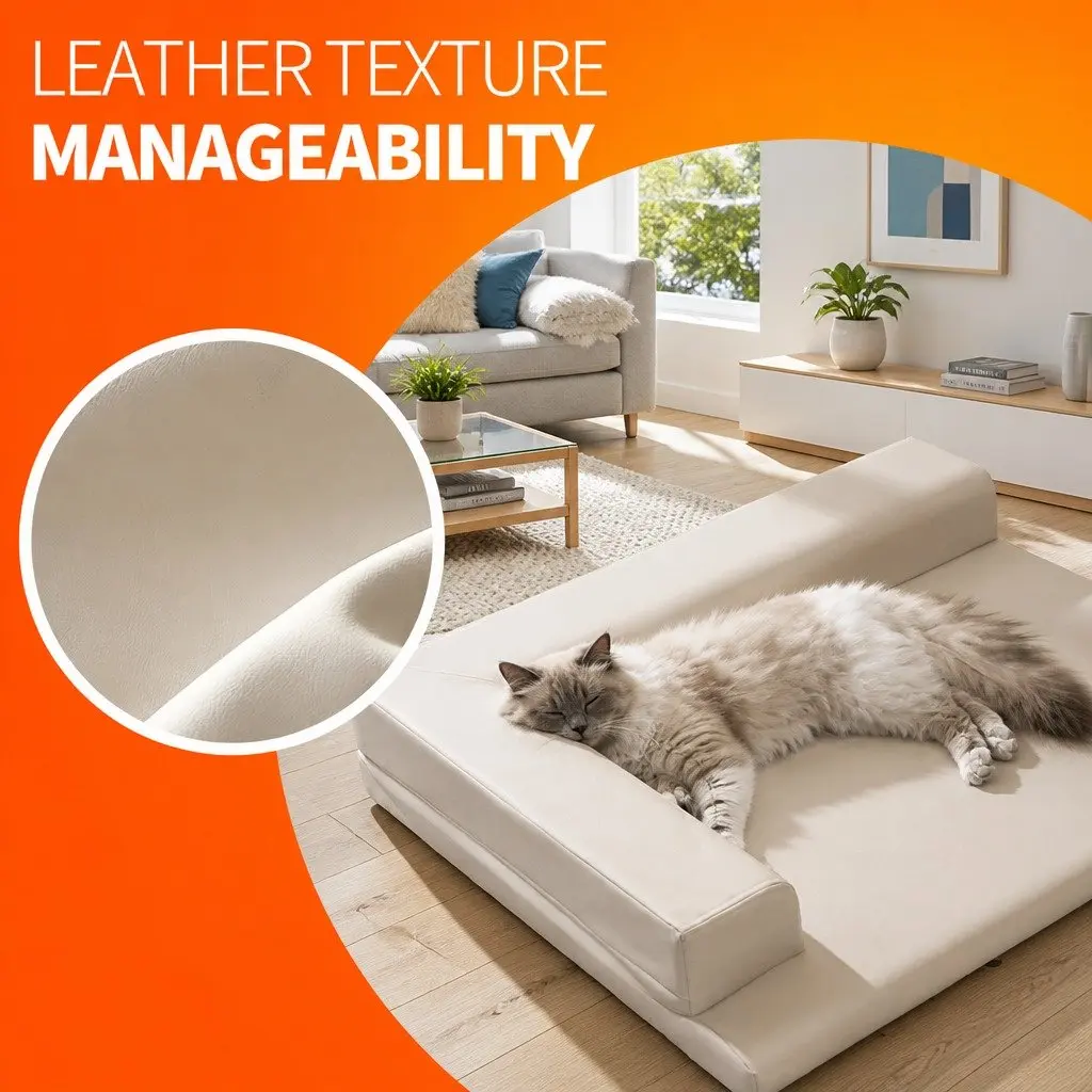 Dog Bed L-Shaped Neck Protection Waterproof Removable Cushion XL Grey