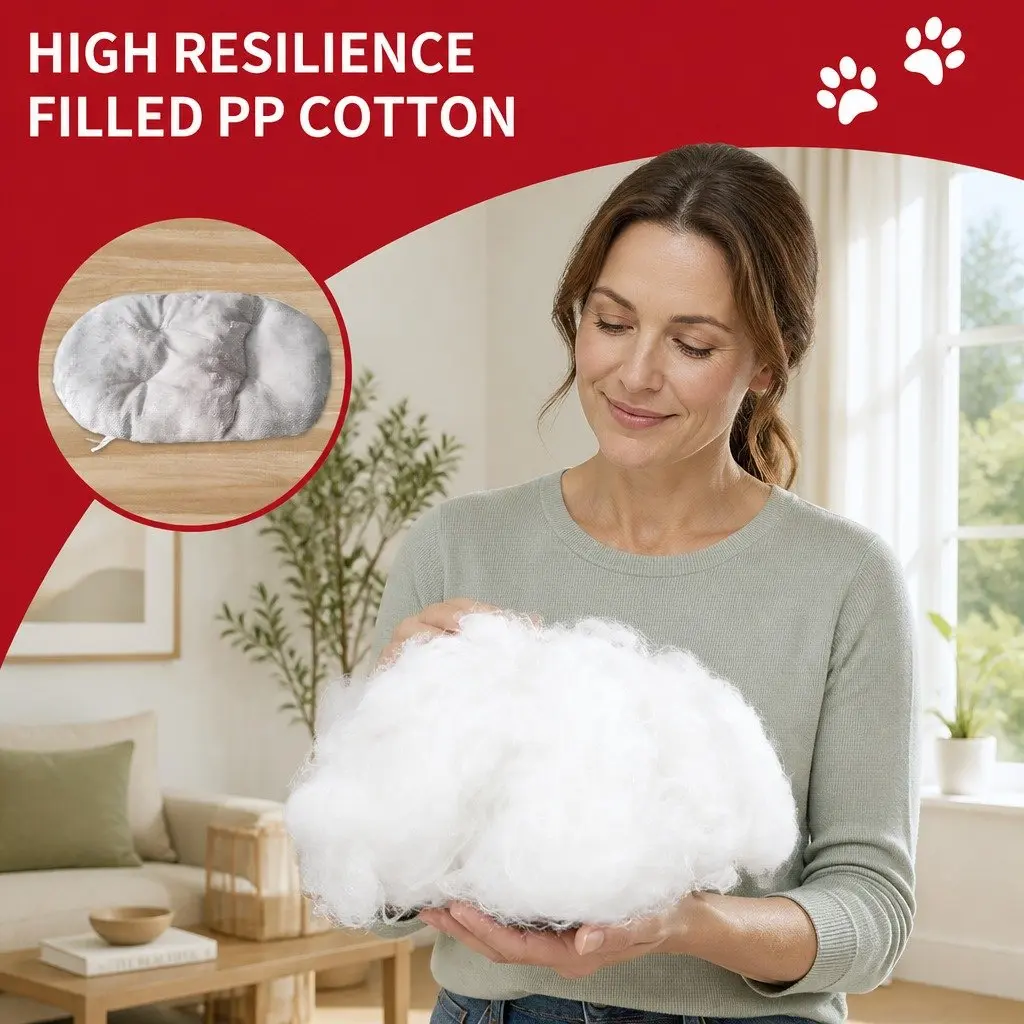 Large Three-Dimensional Avocado Green Semi-Enclosed Pet Bed with High Elasticity Cloud Cotton and Anti-Slip Bottom
