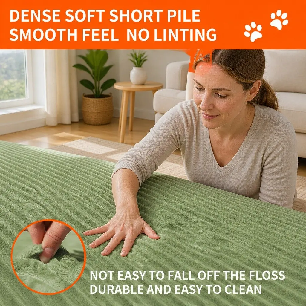 Large Three-Dimensional Avocado Green Semi-Enclosed Pet Bed with High Elasticity Cloud Cotton and Anti-Slip Bottom