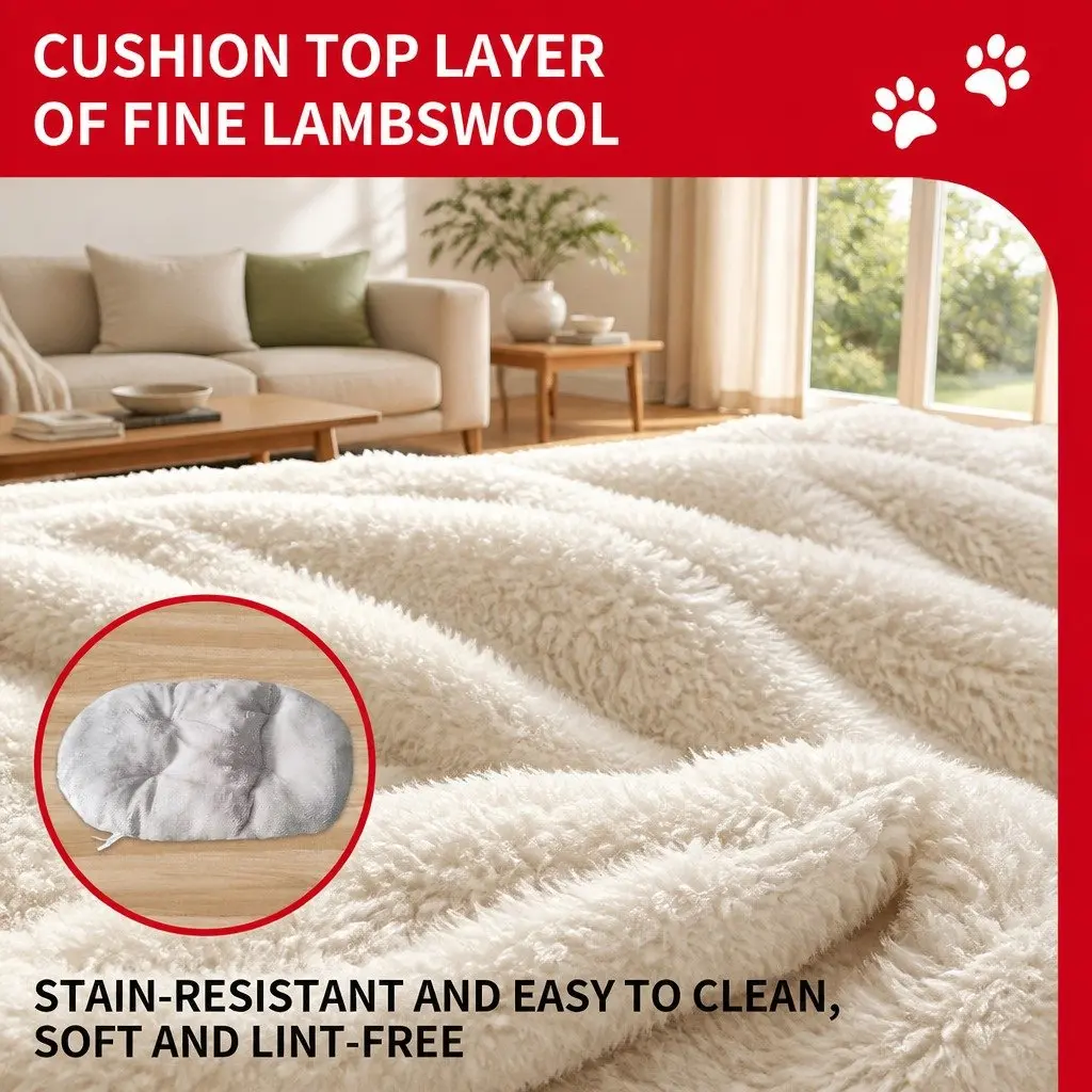 Large Three-Dimensional Avocado Green Semi-Enclosed Pet Bed with High Elasticity Cloud Cotton and Anti-Slip Bottom